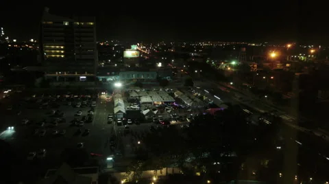 Time lapse of car light trails and city night lights in Cebu City Video stock 69033539