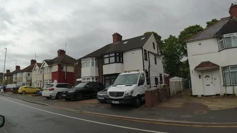 Time Lapse Car Mounted Camera Footage of Luton City Street View Video stock 314426920