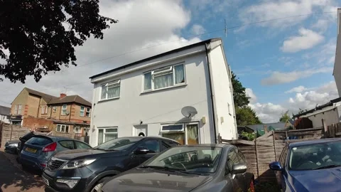 Time Lapse Car Mounted Camera Footage of Luton City Street View Stock Footage 315064184