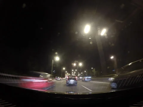 Time lapse of car moving in city and highway Vidéo 33778691