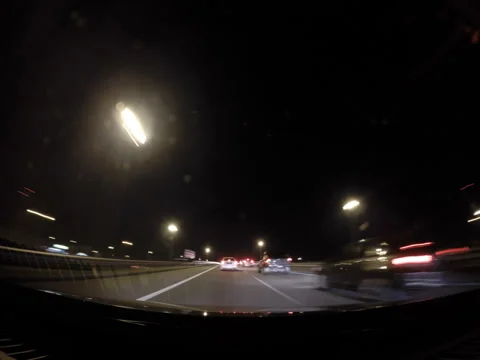 Time lapse of car moving in city and highway Stock Footage 33778769
