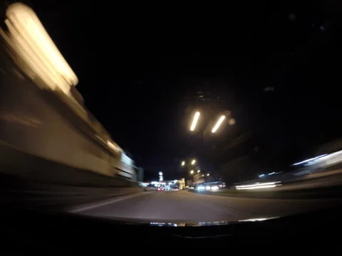 Time lapse of car moving in city and highway Stock Footage 33779067