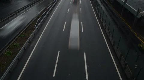 Time Lapse of Car Traffic Stock Footage 61938223