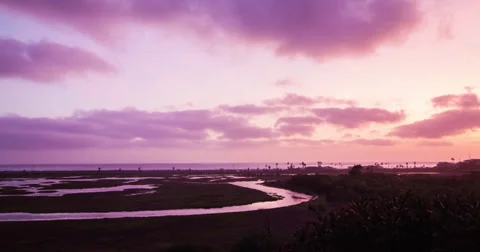 Time-Lapse of the Cardiff Sunset Stock Footage 38023727