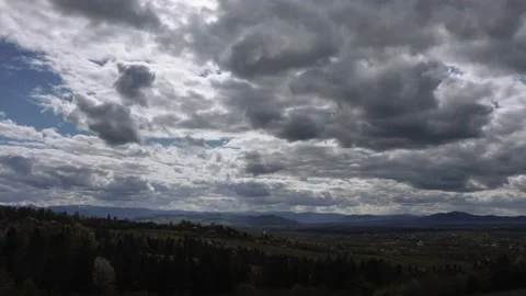 Time lapse carpatians mountains clouds part two Stock Footage 130203723