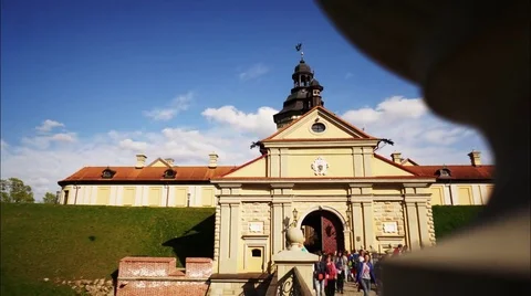 Time-lapse at the castle Stock Footage 74356676