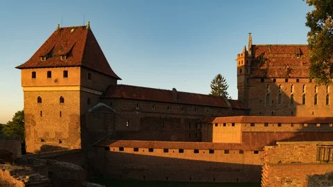 Time lapse of the Castle at sunset. Stock Footage 111277413