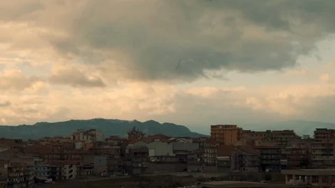 Time lapse of Catania suburbs landscape. Stock Footage 105875016