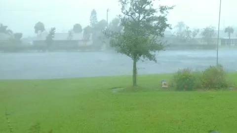 Time Lapse Category 4 hurricane ian storm with maximum sustained winds 150 mph Stock Footage 218169864
