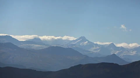 Time lapse of the Caucasus Mountains. Stock Footage 50881336