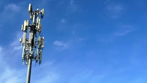 Time lapse of cellular isolated tower Stock Footage 306855166