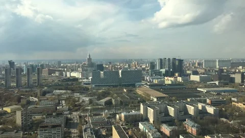 Time lapse with changing weather in Moscow Stock Footage 251065815