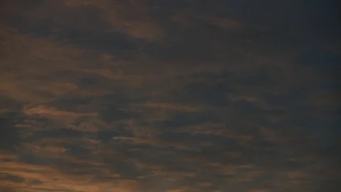 Time lapse of changing weather. Sunset sky becoming overcast Видео 97710648