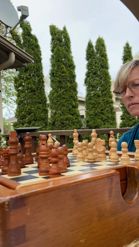 Time-Lapse of a Chess Game at Home Stock Footage 244427351