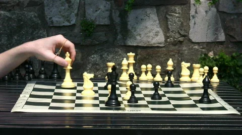 Time lapse chess part two Stock Footage 97606