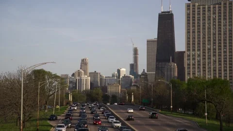 Time lapse of Chicago highway during the day. Stock-Footage 246652012