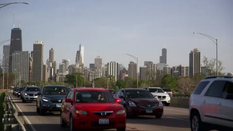 Time lapse of Chicago highway during the day. Stock-Footage 246652021