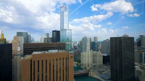 Time Lapse of the Chicago River Stock Footage 90759121