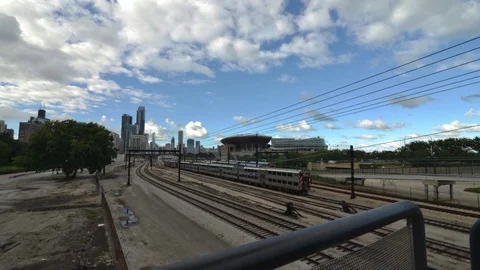 Time lapse of Chicago transit system Stock Footage 70682126