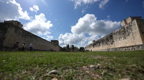 Time lapse chichen Itza, pelota game Stock Footage 62874591