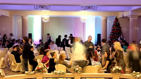 Time lapse: Christmas Party! Video stock 35587030