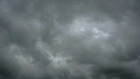 Time lapse of churning grey storm clouds.  Stock Footage 248395253