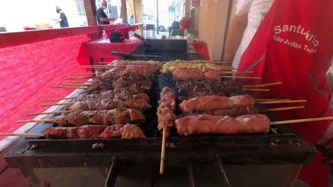 Time Lapse Churrasco Stock Footage 141949204