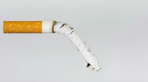 Time Lapse Cigarette Burning Stock Footage 52464313