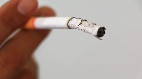 Time Lapse Cigarette Burning In Man Hand Stock Footage 52239583