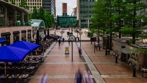 Time lapse cinemagraph view of people rushing in London (freeze motion) Stock Footage 94151853