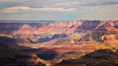 Time lapse Cinematic aerial drone footage of Sunrise in Grand Canyon National Vídeo Stock 336577955