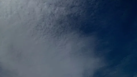 Time lapse of cirrocumulus clouds moving left to right Vídeo Stock 124072473