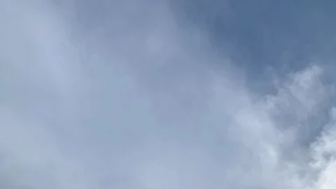 Time lapse of cirrus clouds directly overhead Stock Footage 128275953