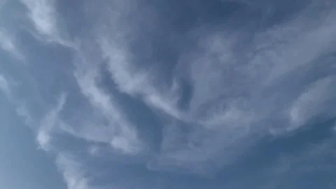 Time lapse of cirrus clouds Stock Footage 129504884