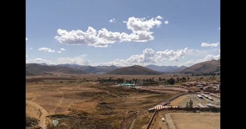 Time lapse of city and distant mountains Stock Footage 293093572