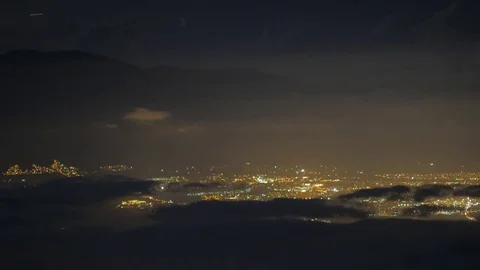 Time lapse City beneath the Clouds Stock Footage 81795571