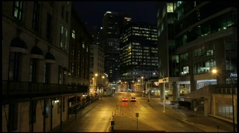 Time lapse city at night Stock Footage 798376