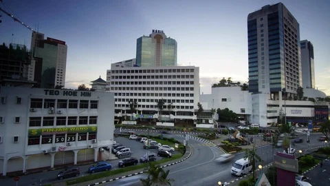 Time lapse city scape Stock Footage 104941877