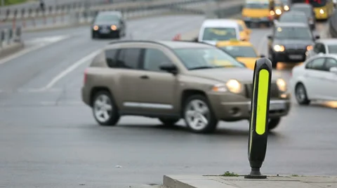 Time lapse city traffic Видео 35875282