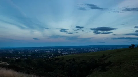 Time lapse city view and day to night Vídeo Stock 94168029