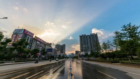 Time lapse of city,china 스톡 동영상 77257014