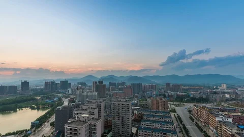 Time lapse of city,china Stock Footage 77257757