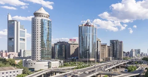 Time Lapse-cityscape of Beijing,China Stock Footage 79279847