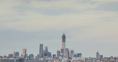 Time Lapse-cityscape of Beijing,China Stock Footage 79286750