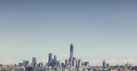 Time Lapse-cityscape of Beijing,China Stock Footage 79288521