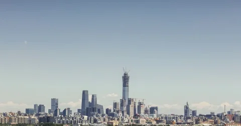 Time Lapse-cityscape of Beijing,China Stock Footage 79288790