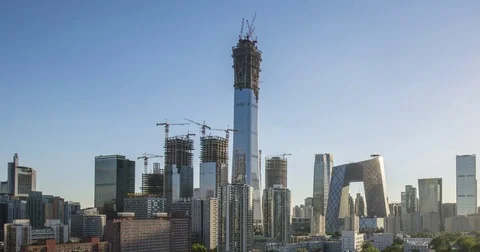Time Lapse-cityscape of Beijing,China Vídeo Stock 79290094