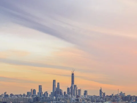 Time Lapse-cityscape of Bejing,China Stock Footage 76320657