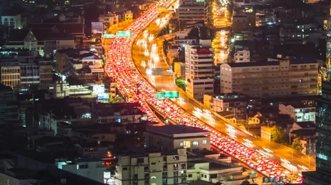 TIME LAPSE CITYSCAPE SKYLINE Stock Footage 49274716