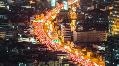 TIME LAPSE CITYSCAPE SKYLINE Stock Footage 49290826